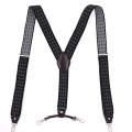 Man's Suspenders New 4 Clips Braces Elastic Adjustable Suspensorio Fashion Tirantes Casual Trousers ligas cowboy's Gift