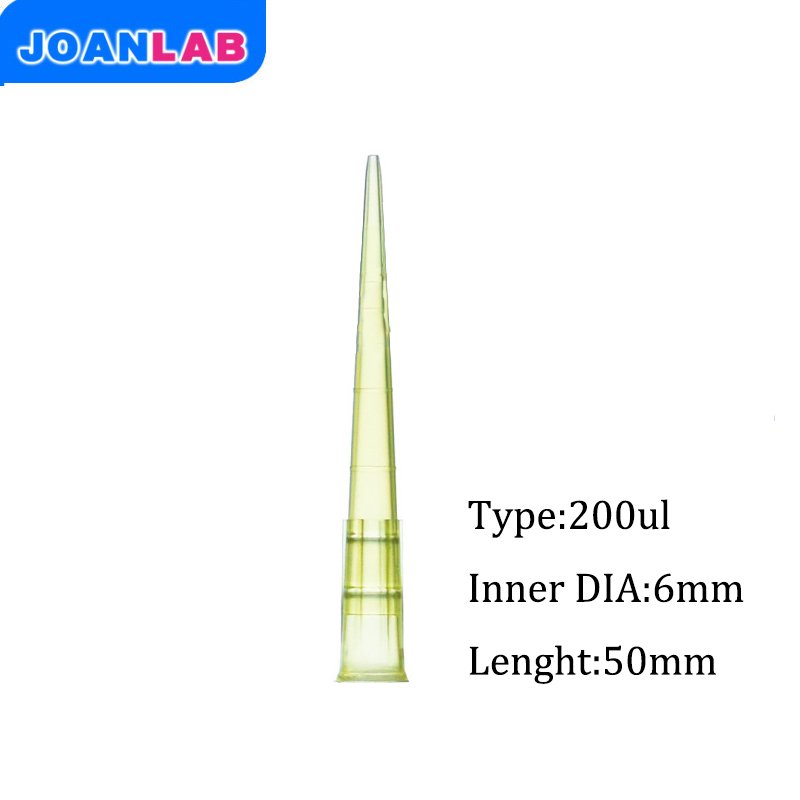 Disposable Plastic Pipette Tips 6*50 mm Match Dlab Brand Pipettor Universal Yellow Pipet Tips for 20-200ul 1000pcs/bag