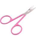 1 pcs Stainless Steel Makeup Scissor Eyebrow Eyelashes Nose Hair Trim Scissor Sharp Ponit Curve Tip Small Eyebrow Scissor