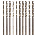 10Pcs/Set 3.2mm M35 Triangle Shank HSS-Co Cobalt Twist Drill Spiral Drill Bit