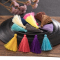 50Pcs Ice Silk Color Tassels Fringe Pendant DIY Material Jewelry Accessories Tassels Trim Garments Curtains Decor Tassels 4CM