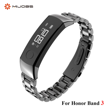 Bracelet Honor Band 3 Stainless Steel for Huawei Honor Band 3 Strap Metal Wristbands With Repair Tool Adjustable Accessory