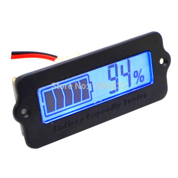 WS16 12V-48V Lead-acid Lithium Blue LCD Voltmeter Meter Battery Capacity Tester Indicator Monitor Analyzer 12V 24v 36v 48v Car