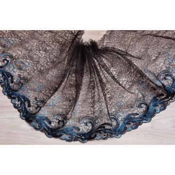 2 Meters Pretty Blue DIY handmade Patchwork Embroidery Fabric Lace Mesh Lace 27CM Width