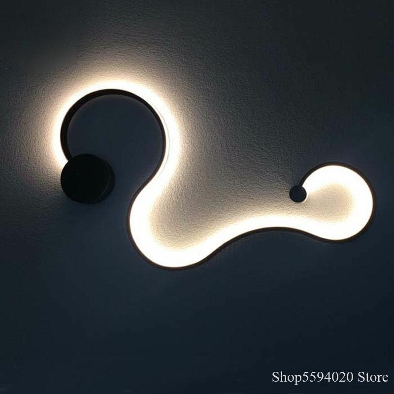 Snakelike Shape Wall Lamp Led Wall Lights Lighting for Living Room Bedroom Bedside Wall Light Home Decor Luminaria De Parede