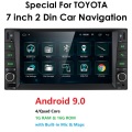 7'' Android 9 For Toyota RAV4/Hilux/Camry/Corolla/Terios Support 2 din 4 CORE Car radio Multimedia Stereo GPS WIFI 4G SWC BT GPS