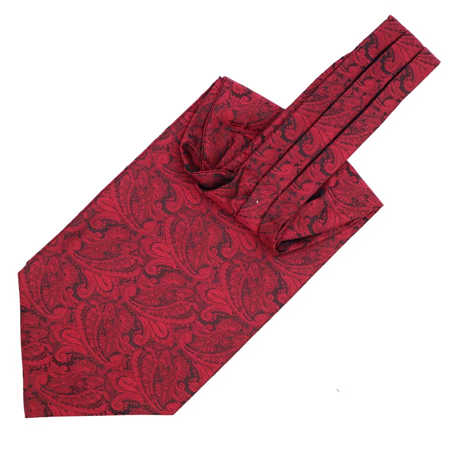 YISHLINE Men Luxury Silk Ascot Tie set Man Cravat Tie & Handkerchief Set Floral Paisley Dots Pocket Square Set For Wedding Party