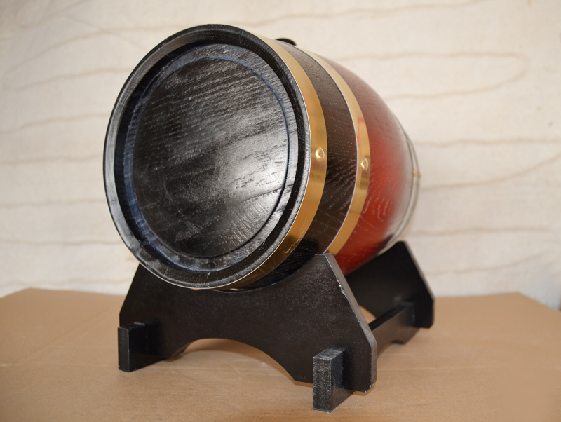 3L oak barrels brewed cask wine barrel wood red wooden cask beer keg with a base foil Hotel loading