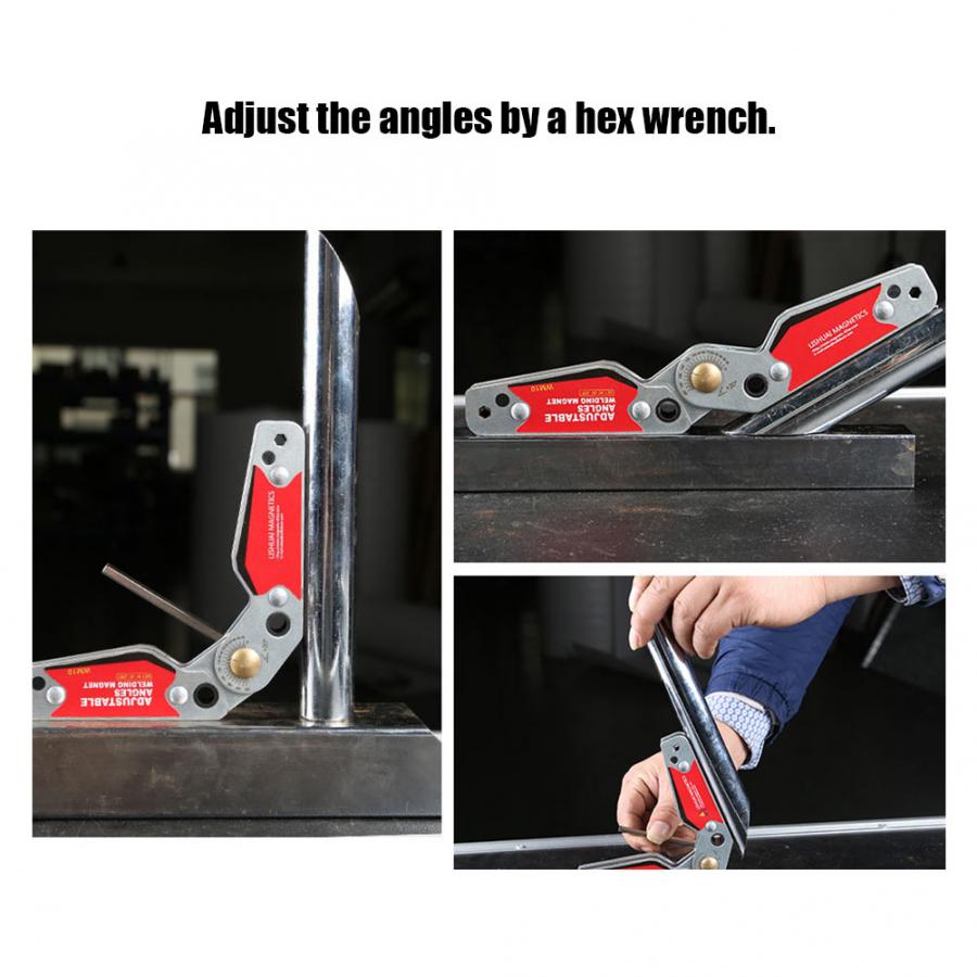 Adjustable Angles Dual Switch Welding Magnet 35kg 20-200 Degree On/Off Neodymium Magnetic Clamp Accessories Welding