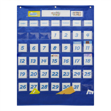 School Classroom Calendar Pocket Chart Wall Calendar & Weather Chart with 117 Cards Teaching Tool Supplies, 25.75*33.75in