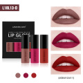 12 Color Lip Gloss Makeup 3pcs / Lot Waterproof Long Lasting Matte Mini Lipstick Lip Gloss Non-stick Cup Cosmetics TSLM1