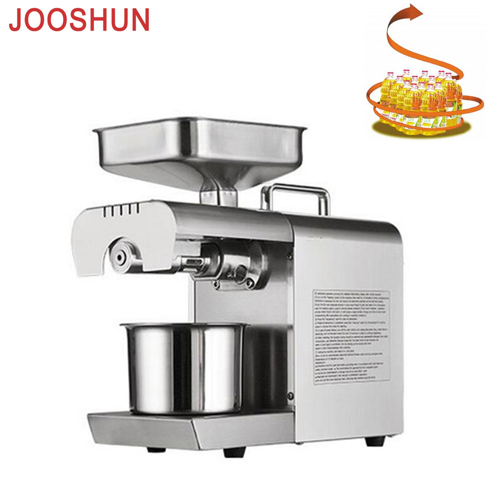 700W Cold oil press machine Home use baby oil expeller extractor small business stainless steel flaxseed coconut milk oil maker