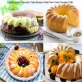 Silicone Baking Molds Cake Pan European Grade Fluted Round Bread Pie Flan Tart Trays 9 Inch Mould