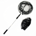 Aluminum 3 Section 1.5M Fly Fishing Landing Net Telescopic Hand Fish Net Extending Pole Handle Fishing Tackle Equipment