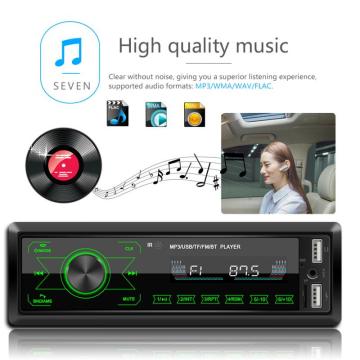 Car Bluetooth MP3 Player Single 1 DIN Car Stereo MP3 Player In Dash Bluetooth AUX-in Radio Head Unit Car Accessories