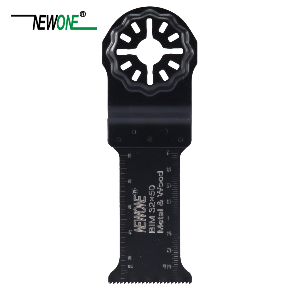 NEWONE 32*50mm Starlock Long BIM Saw Blades fit Power Oscillating Tools for Wood Metal Cut Remove Nails and more