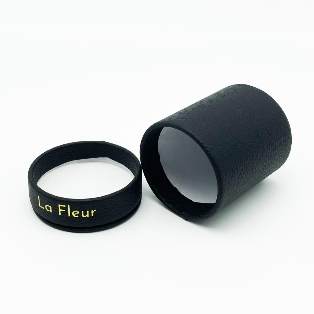 Leatherette Paper Round Box