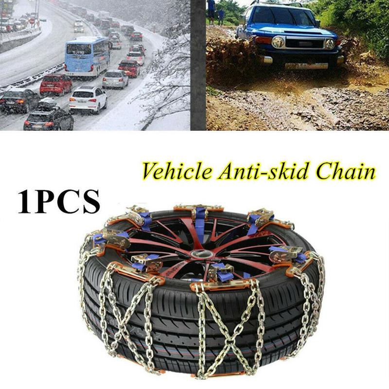Universal Steel Truck Car Wheels Tyre Tire Ice Chains Wheel Winter Safety SUV Road Belt Mud Vehicles Chain Anti-skid Safe A4N3