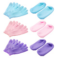 1Pair Reusable SPA Gel Gloves And Sock Moisturizing Whitening Exfoliating Velvet Smooth Beauty Hand Care Silicone Hand Food Mask