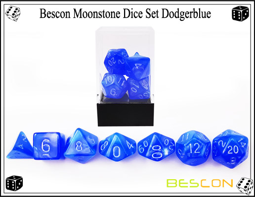 Dodgerblue Dice Set-5