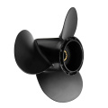 10 x 13 Marine Outboard Propeller For Evinrude Johnson 15-35HP 778863 / 175191 Aluminum Alloy Black 14 Spline Tooth Propeller