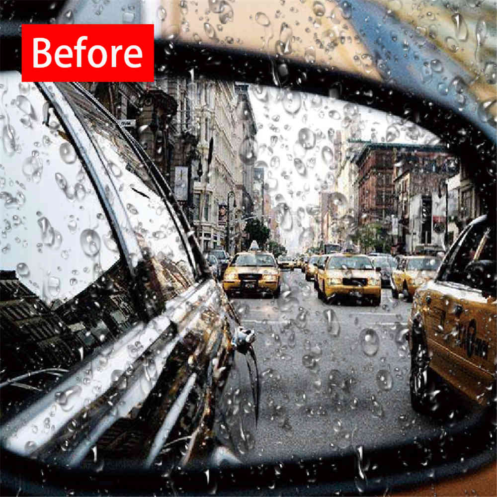 2Pcs/set Rainproof Car Accessories Car Mirror Window Clear Film Membrane Anti Fog Anti-glare Waterproof Sticker Driving Safety