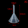 60mm Mouth Dia Laboratory Clear White Plastic Filter Funnel