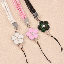 38 cm Mobile Phone Straps Lanyard Accessories Lobster Clasp Neck Lanyards for Keys Id Cards Sports Nylon Weave Lanyards Flowers
