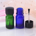 5ML Travel Empty Round Glass Essential Bottle Empty Cosmetic Containers Nail Polish Bottle with A Lid Brush Nail Art Equipment