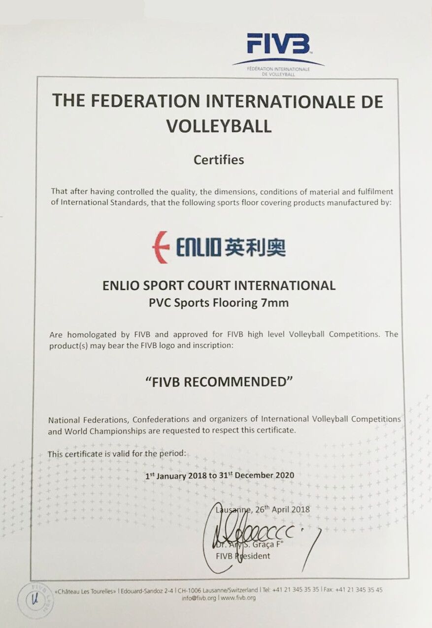 Volleyball Flooring Fivb Recommended Mat China Manufacturer