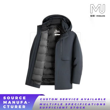 Men's Hooded Goose‑Down Winter Parka