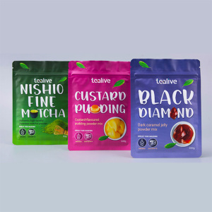 Custom Stand-Up Ziplock Pouches with PE Plastic Bag