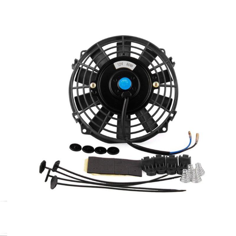 6"Inch Mini Electric Fan 12V For Radiator Oil Cooling Car Truck ATV Boat With Accessories
