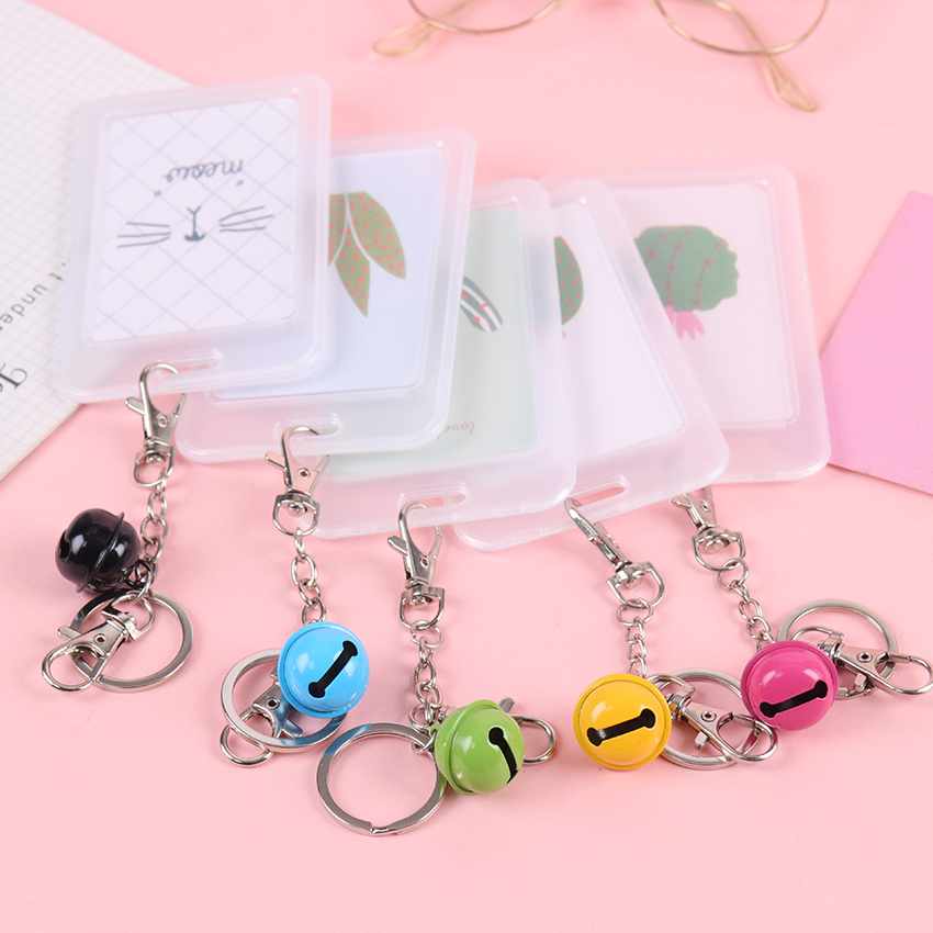 1PC Quality PVC Material Double Card ID Badge Case Clear Bank Credit Card Badge Holder Accessories