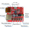 Bluetooth Wireless MP3 Decoder Board Circuit Board BLE 4.1 / 4.2 3.7-5V Lossless Decoding Module Micro USB TF Card Interface