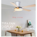 Nordic Modern LED Wooden Ceiling Fan Wood Ceiling Light Fans Lamp AC Ceiling Fans With Lights LED Dimming 220v Home Fan