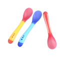 3Pcs Baby Safety Feeding Temperature Sensing Spoon Baby Silicone Spoon Kids Children Flatware Feeding Baby Spoons