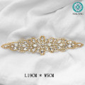 (1PC) crystal wedding belt pearl bridal rhinestone sash for bridal accessories silver applique WDD0974