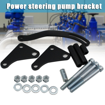 Black Power Steering Pumps Mounting Bracket SWP LWP for Saginaw GM SB Chevy 350 Car Styling