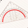1pc 15cm Plastic Multi-function Square Triangle Scale Engineering Ruler Stationery Students Protractor Measurement Rulers