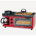 3 in 1 Breakfast Maker Bread Toaster Meat Baking Grill/Fried Egg/ Coffee Roaster Electric Oven Toaster oven breakfast machine