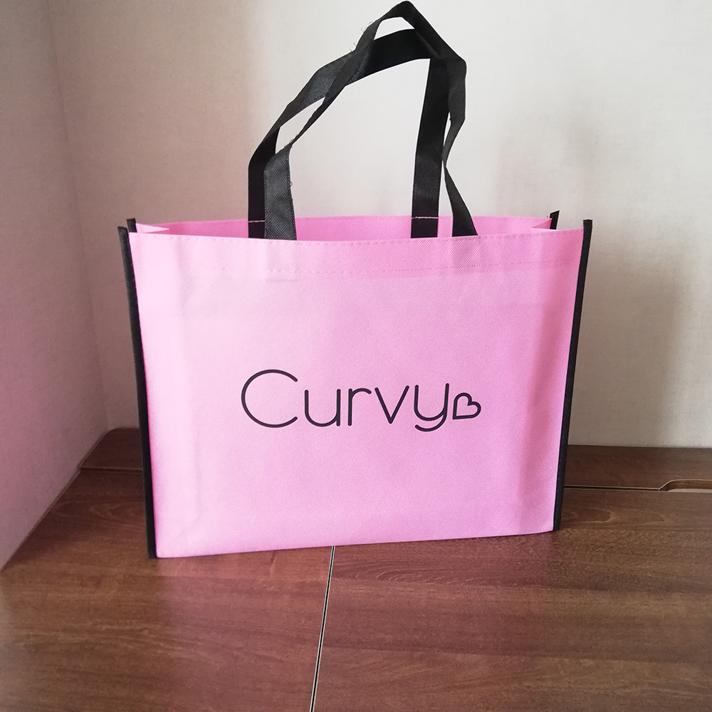 500pcs/lot Promotional Grocery Tote Putting Your Logo on Reusable Non-woven Shopping Bags Customer Gift Promotion Greener Bags
