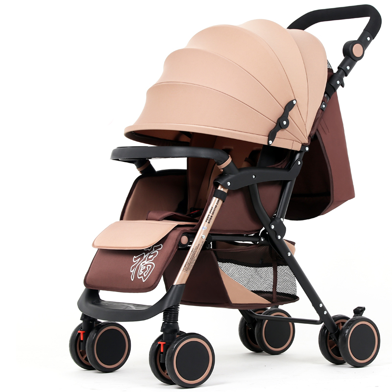 Bluechildhood Lightweight Baby Stroller Two-Way Push Travelling Pram Baby Pushchair Free Shipping