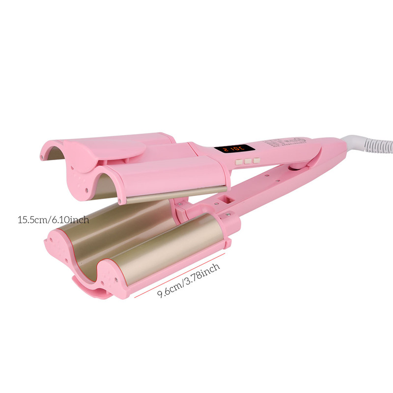 Professional Electric Hair Curler 32MM Tourmaline Ceramic Temperature Control Barrel Deep Waver Iron Curling Styling Tool 49