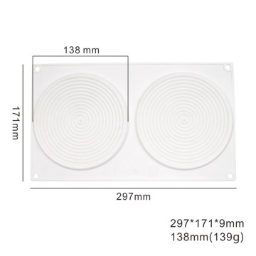 Spiral Shape Silicone Mold 6 Holes Peach 3D Cake Moulds Mousse For Ice Creams Chocolate Pastry Bakeware Dessert Art Pan