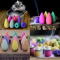10pcs/bag Natural Tower Incense Mixed Scent Aromatherapy Fresh Air Aroma Spice Air Purifying Backflow Air Freshener