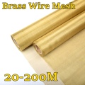 20-200M Brass Woven Wire Mesh Shielding Fabric 20 60 100 200 Mesh Copper Wire Paint Filter Screen Non-magnetic Signal Screen Net