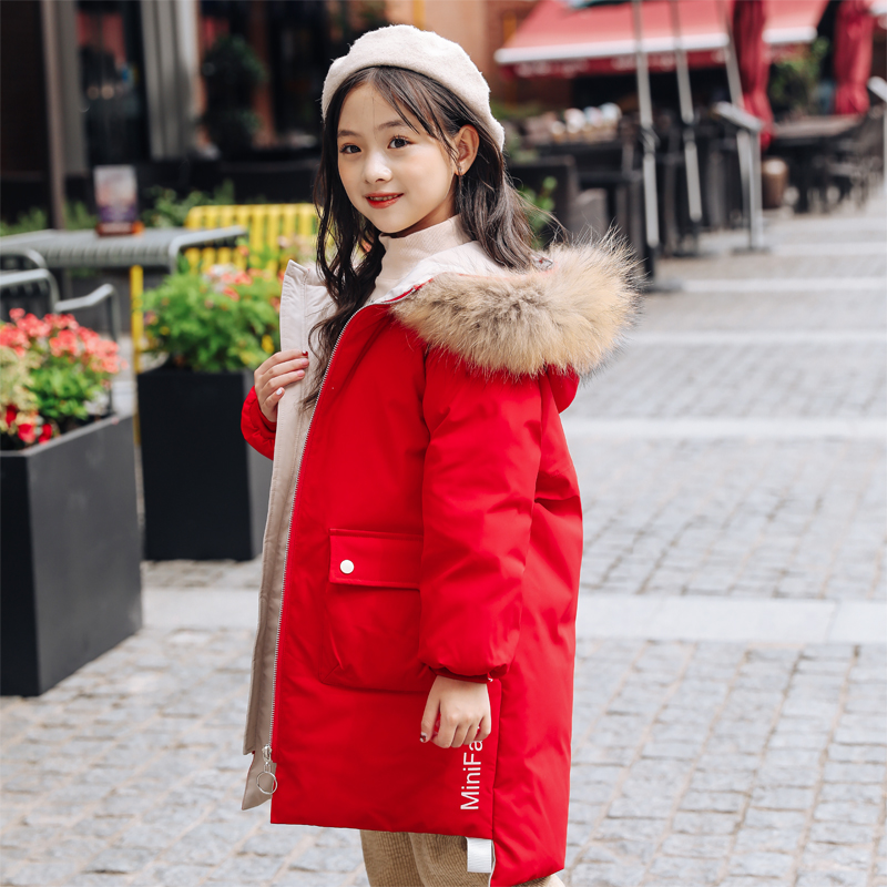 2020 Autumn Winter Slim Long Duck Down Thick Cotton Coat