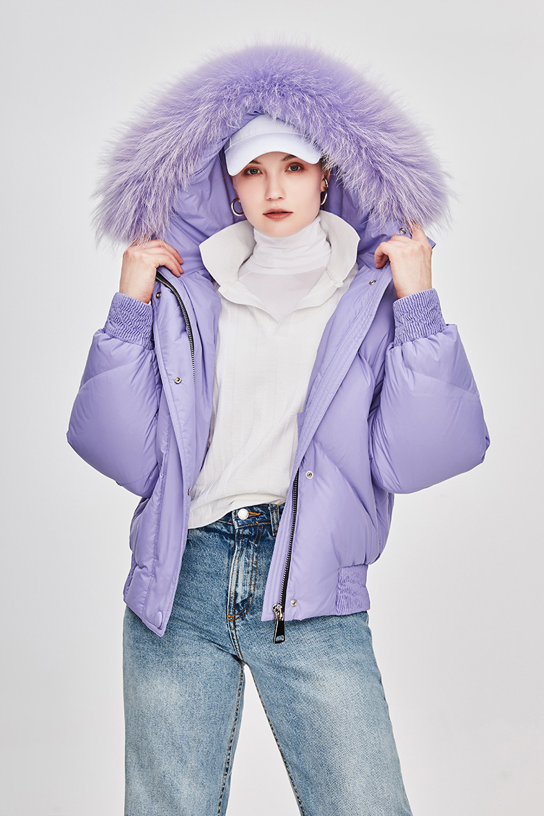Thick Zipper Hoodie Puffer Jacket