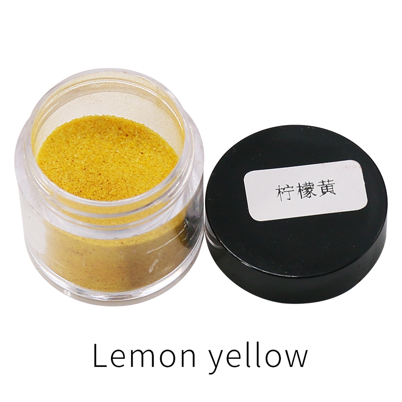 Lemon Yellow Fabric Dye Powder Pigment Dye for Clothing Renovation in Feather Bamboo 10g/bottle Dyes